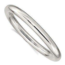 Bonyak Jewelry Sterling Silver 8mm Slip-on Tube Bangle Breathtaking