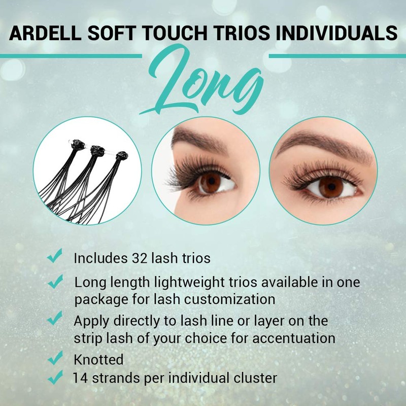 Ardell Individual Lashes False Eyelashes Soft Touch Trios - Long