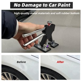 NIUVOCY Car Dent Puller Kit,147pcs Paintless Dent Remover Tool for Car,Dent Lifter& Big Size Heavy Duty Auto Slide Hammer Dent Remover Tools for Hail Dent Removal Kit