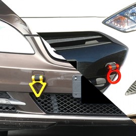 Decorative Car Tow Hook & Styling Accessories Triangular-Black 2ea