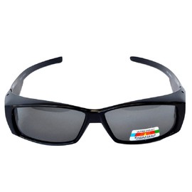 Polarized Fit Over Rectangular Frame - Black
