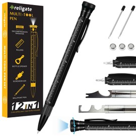 Gifts for Men, 12 in 1 Multitool Pen, Father's Day Gifts for Him, Mens Gifts for Dad Husband Grandpa, Unique Cool Gadgets, Multi Tool for Men, Tactical Pen for Birthday Father's Day Gifts Ideas