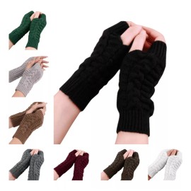 Patry Deluxe Guantes Sin Dedos Invierno Frío Strech Navidad Regalo Calentadores Varios Colores