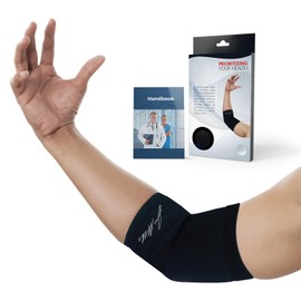 Doctor Developed Copper Elbow Support Compression Sleeve and Doctor Written Handbook- Relief from Tennis/Golfers Elbow & Other Elbow Conditions - Excellent Customer Support