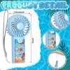 Tuanse 24 Pcs Pool Party Fans Bulk Mini Portable Handheld