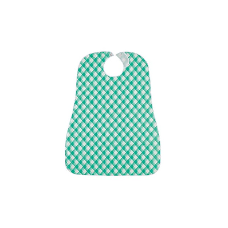 Blue Waterproof Meal Apron Bias Pink
