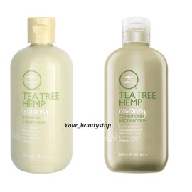Paul Mitchell **NEW** Paul Mitchell Tea Tree Hemp Restoring Shampoo Conditioner Duo 10.14 Oz