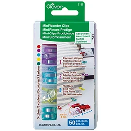 CLOVER Mini Wonder Clips (50 pcs. Assorted Colors)