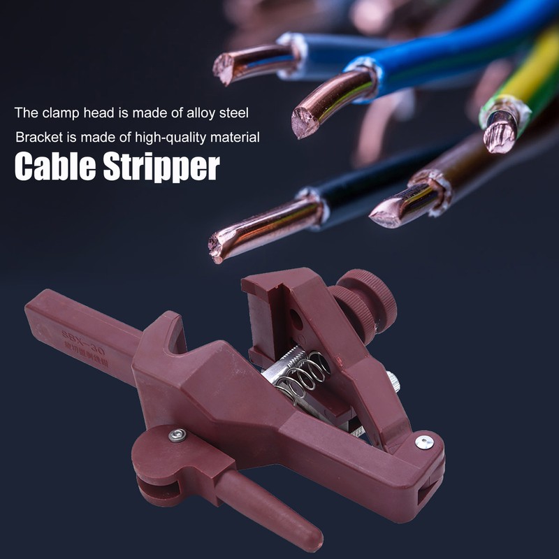 Cable Stripper Cutter Electrician Wire Multifunctional Hand Crimpers Tool SBX‑30