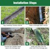 Solaradgy 4 Inch Yard Drain, Green Angled Drainage Grate for