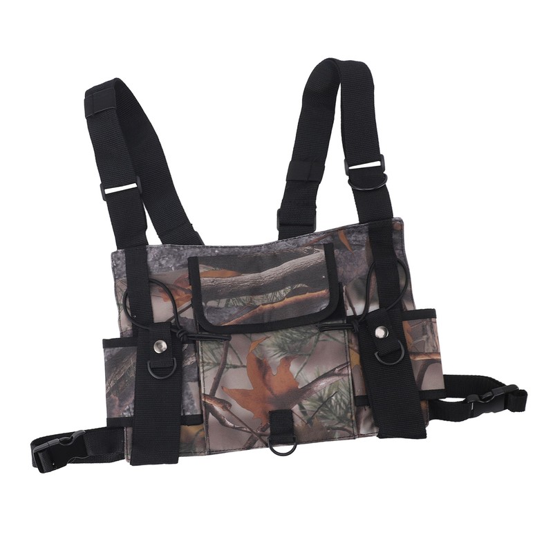 Radio Chest Harness Chest Front Pack Pouch Vest Rig Radio