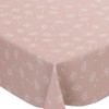 Karina Home Megan Wipe Clean Tablecloth Vinyl PVC (Pink, 120cm