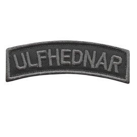 LEGEEON Blackout Ulfhednar Berserker Shoulder Tab Berserkr Viking Norse Heathen Morale Tactical Hook Patch