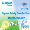 1/4" x 4" Square Safety Coupler Pins, Square Locking Pins,