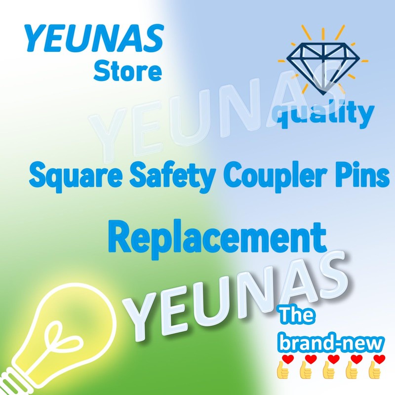 1/4" x 4" Square Safety Coupler Pins, Square Locking Pins,