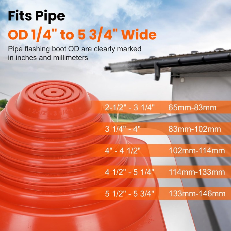 #3 Metal Roof Pipe Flashing, Metal Roofing Pipe Flashing Boot