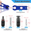 12 Pairs Solar Plug Set, Guokukey PV Solar Plug Male/Female