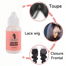 Lace Glue for Wigs,Wig Glue for lace Front Wigs,Invisible Hair Adhesive Glue,Extra Hold Lace Front Wig Glue Hair Replacement Adhesive(38ml/1.3oz)