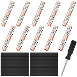 Linkstyle 10pcs 8-6 AWG Gauge Wire Connector Nut Kit, Splicing Quick Wiring Connection Terminals with Screws, Heat Shrink Tubes