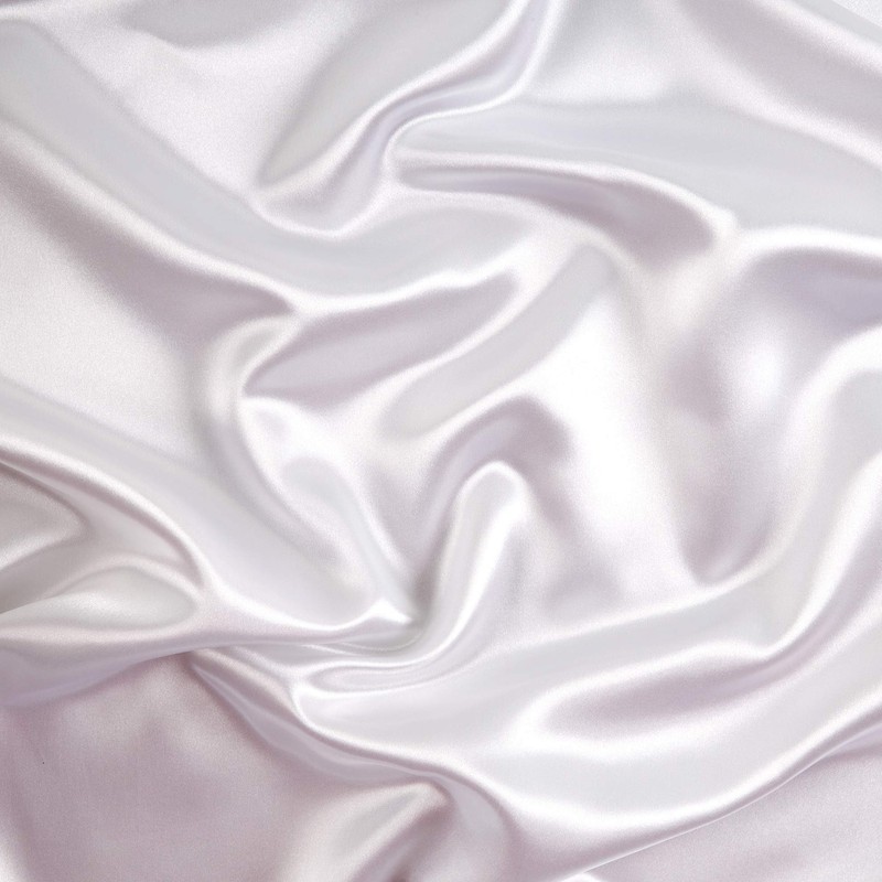Bridal Satin White, Fabric by the Yard