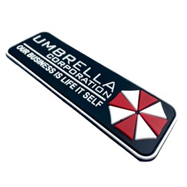 Umbrella Corporation Our Business is Life Itself Airsoft PVC Velcro Emblem Badge Patch (White)