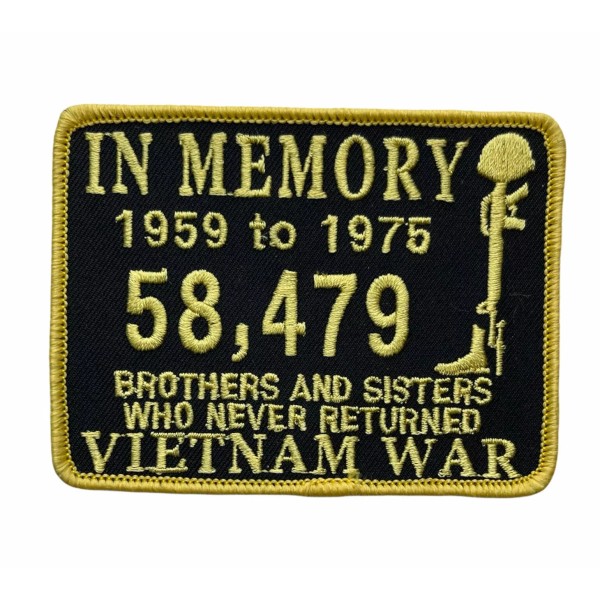 Vietnam War In Memory of Those Who Never Returned Patch