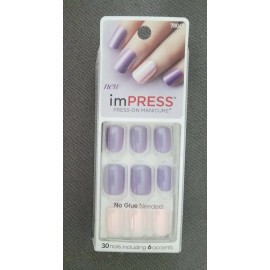 Kiss Impress Press-On Manicure, 78047 Bright As A Feather