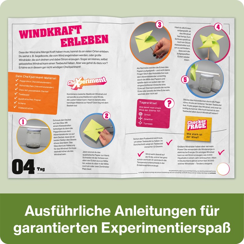 FRANZIS CheXperiment 67330 Advent Calendar: Research and Discover with Checker