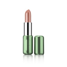 Clinique Pop Longwear Lipstick | Long Lasting, Satin, Matte + Shine, Bare Pop, 1 Count
