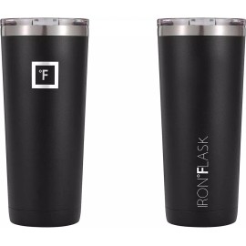IRON °FLASK 24 oz Stainless Steel Insulated Classic Tumbler - Midnight Black