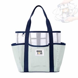 KASELIN Mesh Bag, Lightweight, 3.9 gal (14.5 L), Large Capacity, Waterproof, Bath, Amphibious, Breathable, Quick Drying, Foldable, For Hot Springs, Beaches, Shopping, Swimming, Gym, Spa, Hot Springs