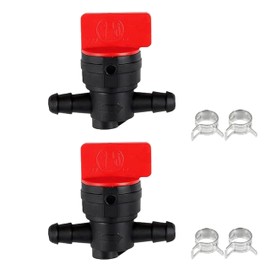 2 Pack 698183 494768 1/4" Fuel Shut Off Valve with clamp Compatible with Murray Toro Lawn Tractor 493960 AM107340 AM36141