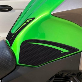 BYEMTTY 3D Traction Pad Tank Kit for Kawasaki Versis X 250 (2019-2025) Tourer Tank Pad (Green)