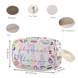 Lywjyb Birdgot Physical Therapy Clear Makeup Bag Therapy Graduation Gift PT Therapist Assistant Merch (Physical Therapy Cbag)
