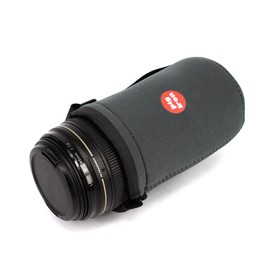 Pig Iron Luxury Lens Pouch to fit Mirrorless and DSLR Camera Lenses. Ultra Soft Velvet Lining, Thick Padded Neoprene. (Medium (M))