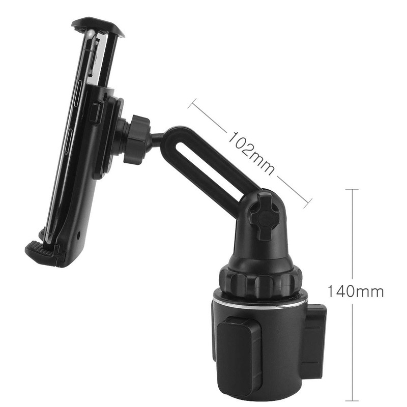 MidGard Universal Autohalterung für KFZ-Getränkehalter, Cup Mount für Smartphones, Tablet