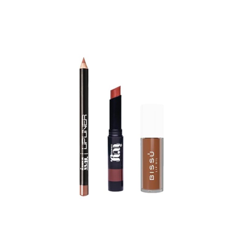 Set Viral de Maquillaje para Labios; Lapiz Delineador y Labial