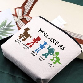 G2TUP Inspiring Movie Inspired Gift Cartoon Character Makeup Bag Secret Life of Fans Gift Friendship Gift (T Character)