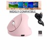 Vertical Mouse, Ergonomic Wireless Vertical Mouse Comfortable 2.4G Optical Rechargeable