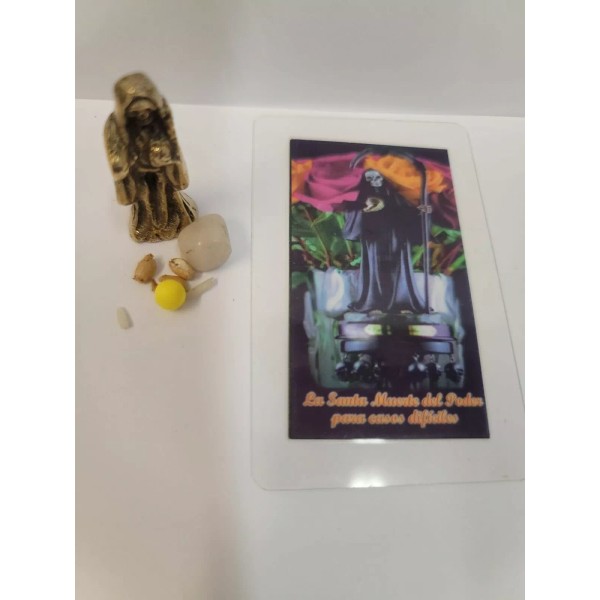 Sta Muerte DEL PODER CASOS DIFICILES IMAGEN 1.5" Holy Death-Laminada