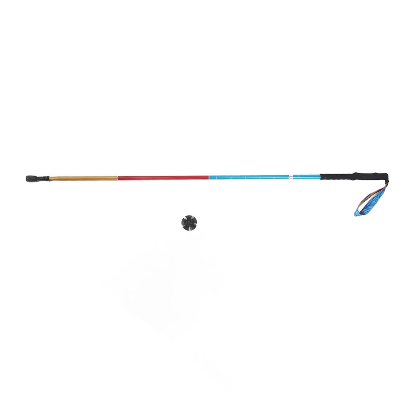 Walking Stick Telescopic Adjustable Length Anti Shock Foldable Portable Lightweight