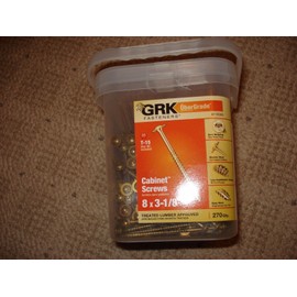 GRK Fastners Cabinet Screws 8 x 3 1/8" 270 Count270