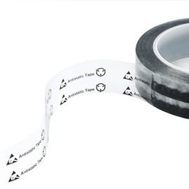 StaticTek Clear ESD Packaging Tape with ESD Symbol Printed, 2 Inch Wide x 36 Yards Long, RoHS and Reach Compliant (1 Pack)