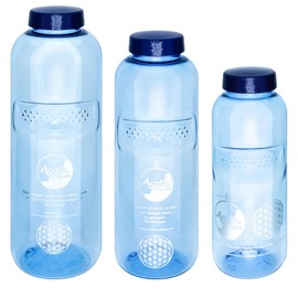 Acala Tritan Water Bottles Optimal Set Grip with Flower of Life