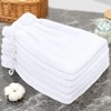 VOOVA & MOVAS White Exfoliating Washcloth 6PC, 8.3"x6.3" - 100%