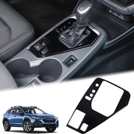 Aunginsy Central Control Gear Shift Panel Trim Cover Compatible with Subaru Crosstrek 2022-2024 Car Gear Shifter Console Anti-Scratch Panel Frame Decorative Sticker Protector Interior Accessories(LHD)