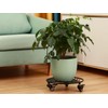 3 Packs Large Metal Plant Caddy with Wheels 13” Heavy-duty