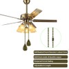 SUR-CIEL 4PCS Ceiling Fan Pull Chain, Fan Pull Chain Extensions,