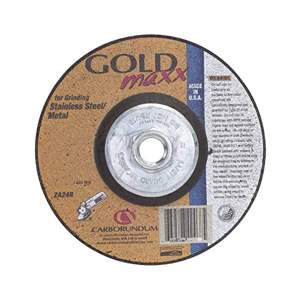 Depressed Center Wheel, 7 in Dia, 1/4 in Thick, 5/8