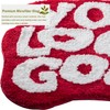 Urtlmaji Large You Look Good Rug Red Bath Mats for